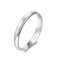 BORUO 925 Sterling Silver Ring High Polish Plain Dome Tarnish Resistant Comfort Fit Wedding Band 3mm Ring Size 75