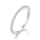 BORUO Sterling Silver Ring Wedding Bands for Women Eternity Cubic Zirconia Simulated Diamond Stackable Rings For Oura Ring Gen34 Size 65