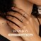 Diamday 1mm S925 Sterling Rings Silver for Women Men High Polished Sterling Silver Band Thumb Stackable Ring Comfort Fit Bands Size 7