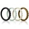 Egnaro Silicone Wedding Ring for WomenSeamless Thin and Stackble Braided Rubber Wedding Bands Rubber Rings for Women