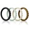 Egnaro Silicone Wedding Ring for WomenSeamless Thin and Stackble Braided Rubber Wedding Bands Rubber Rings for Women