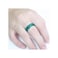 GIGB PBDK 2Pcs Red Crystal Carnelian Rings for Women Men Funky Vintage Stackable Natural Stone Thumb Ring Smooth Band Ring Valentines Day Birthday Jewelry 9 green