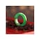 GIGB PBDK 2Pcs Red Crystal Carnelian Rings for Women Men Funky Vintage Stackable Natural Stone Thumb Ring Smooth Band Ring Valentines Day Birthday Jewelry 9 green