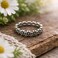 GRHOSE Vintage Small Daisy Silver Ring Sunflower Ring Tiny Dainty Flower Ring 925 Silver Ring for Women Delicate Everyday Ring Best Ideal Gift Silver7