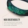 Groove Life Aspire Winter Rose Silicone Ring Breathable Rubber Wedding Rings for Women Lifetime Coverage Unique Design Comfort Fit Ring Size 7