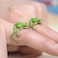 IQPDYV Tree Frog Ring for Women Cute Tree Frog Ring Adjustable Open Frog Ring Funny Green Frog Ring for Women Jewelry Gifts Green
