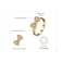 JewelryPalace 14k Yellow Gold Plated 925 Sterling Silver Rings for Women Cubic Zirconia Promise Rings for Her Stackable Wedding Bands Rings for Women Bow Stacking Ring Sets Size 6