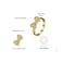 JewelryPalace 14k Yellow Gold Plated 925 Sterling Silver Rings for Women Cubic Zirconia Promise Rings for Her Stackable Wedding Bands Rings for Women Bow Stacking Ring Sets Size 6