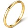 JUDE 2MM Tungsten Carbide Stackable Ring Plain Wedding Band Gold 8