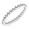 Metal Factory Sz 7 Sterling Silver 2MM Eternity Bead Wedding Band Ring