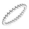 Metal Factory Sz 7 Sterling Silver 2MM Eternity Bead Wedding Band Ring