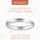 MINDDHA Minddha Sterling Silver Wedding Band 925 Pure Sterling Silver Band for Women Men Sterling Silver Band for Women Sterling Silver Wedding Band for Men 2mm Band Size 4