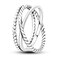 NARMO Rings for Women Entwined Line Band Ring 925 Sterling Silver Rings Size 9