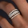 Otxas Stackable Rings for Women Non Tarnish Dainty Stacking Ring Set Wedding Bands for Women Jewelry Rings Size 6 7 8 9 10 Style 2 7