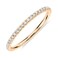 PAVOI 14K Yellow Gold Plated 925 Sterling Silver Stackable CZ Ring for Women Thin Band for Stacking Simulated Diamond Eternity Wedding Band Size 85