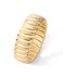 PAVOI 14K Yellow Gold Plated Chunky Statement Ring Chunky Stackable Wide Band for Women Size 5