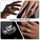 Poxtex Silver Rings for Men Chunky Thumb Mens Wedding Band Size 10 Adjustable Pinky Signet Ring Women Men Jewelry Gifts