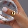 Poxtex Size 10 Gold Thumb Rings for Women Stainless Steel Large Rings Adjustable Signet Statement Wedding Band Jewelry