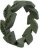 QALO Rubber Engagement Rings for Women Black Tie Vine Textured Wrap Design Silicone Wedding Bands for Her 58mm Wide x 175mm Thick Durable Design for Outdoor Active Use Sage Vine 08