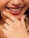 SILVERCUTE Initial Ring Sterling Silver Rings for WomenAlphabet AZ Sideways Letter RingAdjustable S925 Silver Rings for Women 610 J