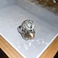 Cykdohy Statement Geometric Large Clear Rhinestone Open Ring for Women Silver Big Thick Chunky Exaggerated Rectangle Crystal Stone Finger Knuckle Band Rings Wedding Brides Cocktail Prom Party Jewelry