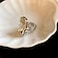 Cykdohy Statement Geometric Large Clear Rhinestone Open Ring for Women Silver Big Thick Chunky Exaggerated Rectangle Crystal Stone Finger Knuckle Band Rings Wedding Brides Cocktail Prom Party Jewelry