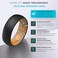 ThunderFit Silicone Rings for Him and Her Rubber Wedding Engagement Bands Unisex 2mm Thick 8mm Width Classic Pack M 859
