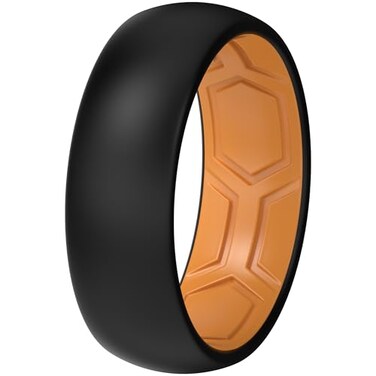 ThunderFit Silicone Rings for Him and Her Rubber Wedding Engagement Bands Unisex 2mm Thick 8mm Width Classic Pack M 859