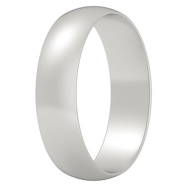 ThunderFit Silicone Wedding Ring for Women Rubber Engagement Band Width 55mm Thickness 15mm Pearl White 555 1610mm