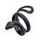 KouGeMou Womens Black Snake Rings Knuckle Cool Snake Ring Stainless Steel Jewelry For Teen Size 6