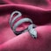 KouGeMou Womens Black Snake Rings Knuckle Cool Snake Ring Stainless Steel Jewelry For Teen Size 6