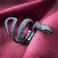 KouGeMou Womens Black Snake Rings Knuckle Cool Snake Ring Stainless Steel Jewelry For Teen Size 6