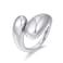 WOWORAMA Chunky Rings for Women Bypass Dome Teardrop Rings Statement Band Rings Adjustable Open Rings Thick Stackable Rings