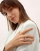 WOWORAMA Chunky Rings for Women Bypass Dome Teardrop Rings Statement Band Rings Adjustable Open Rings Thick Stackable Rings