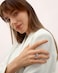 WOWORAMA Chunky Rings for Women Bypass Dome Teardrop Rings Statement Band Rings Adjustable Open Rings Thick Stackable Rings