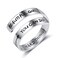 ZRAY Silver Keep Going Ring Inspirational Jewelry Stainless Steel Engraving Size Adjustable Personality Encouragement Gift for Women Teens CAN DO HARD THINGS