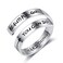 ZRAY Silver Keep Going Ring Inspirational Jewelry Stainless Steel Engraving Size Adjustable Personality Encouragement Gift for Women Teens CAN DO HARD THINGS