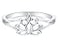 BORUO 925 Sterling Silver Ring Lotus Flower Yoga High Polish Tarnish Resistant Comfort Fit Wedding Band 2mm Ring Size 8