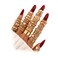 17IF 30 Pcs Gold Vintage Knuckle Ring Set for Women Boho Crystal Finger Aesthetic Pearl Sparkle Butterfly Chunky Stackable Midi Ring Pack BigHeart