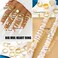 17IF 30 Pcs Gold Vintage Knuckle Ring Set for Women Boho Crystal Finger Aesthetic Pearl Sparkle Butterfly Chunky Stackable Midi Ring Pack BigHeart