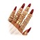 17IF 30 Pcs Gold Vintage Knuckle Ring Set for Women Boho Crystal Finger Aesthetic Pearl Sparkle Butterfly Chunky Stackable Midi Ring Pack BigHeart
