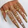 17IF 30 Pcs Gold Vintage Knuckle Ring Set for Women Boho Crystal Finger Aesthetic Pearl Sparkle Butterfly Chunky Stackable Midi Ring Pack Boho
