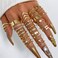 17IF 30 Pcs Gold Vintage Knuckle Ring Set for Women Boho Crystal Finger Aesthetic Pearl Sparkle Butterfly Chunky Stackable Midi Ring Pack Boho