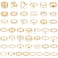 CHICUTIE 47Pcs Gold Knuckle Rings Set For Women Stackable Joint Finger Midi Rings Dainty Cubic Crystal Zirconia Simple Hollow Twist Cute Rings Pack Jewelry Gift