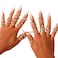 CHICUTIE 47Pcs Gold Knuckle Rings Set For Women Stackable Joint Finger Midi Rings Dainty Cubic Crystal Zirconia Simple Hollow Twist Cute Rings Pack Jewelry Gift