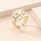 Cicod Vintage Pearl Ring Stacking Pearl Cluster Rings Adjustable Open Full Finger Ring Trendy Personality Pearls Statement Prom Jewelry for Women