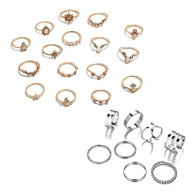 CSIYANJRY99 CSIYAN 616 PCS Knuckle Stacking Rings for WomenBoho Vintage Stackable Midi Finger Rings Set M