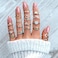 CSIYANJRY99 19Pcs Boho Rings for Women Teen Gifts Trendy Stuff Sea Wave Compass Stocking Stuffers Stackable Knuckle Rings Set Birthday Christmas Gifts
