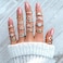 CSIYANJRY99 19Pcs Boho Rings for Women Teen Gifts Trendy Stuff Sea Wave Compass Stocking Stuffers Stackable Knuckle Rings Set Birthday Christmas Gifts