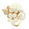 CSIYANJRY99 Vintage Pearl Ring Stacking Promise Pearl Rings Adjustable Open Finger Ring Trendy Personality Statement Jewelry for Women EG
